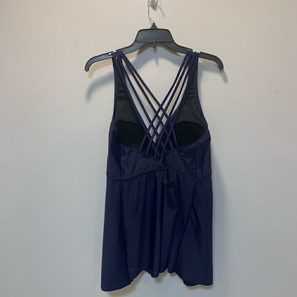 NWT Firpearl Plus Size Navy Bathing Suit for Women Flowy Tankini Top  sz… - Picture 13 of 13